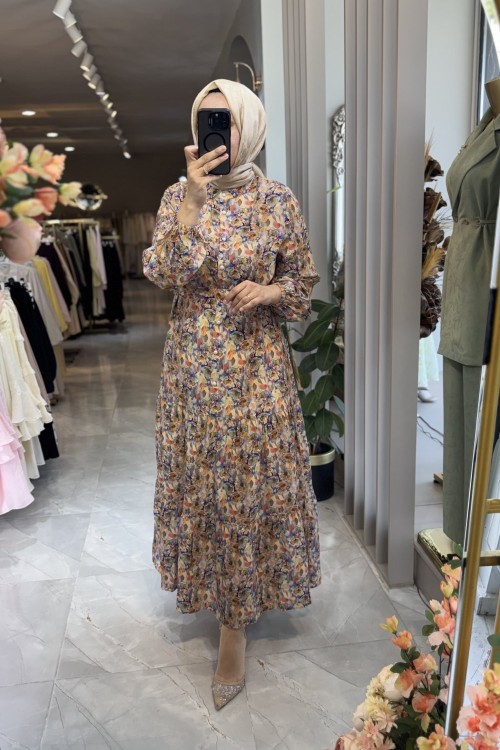BUSE ELBİSE 3744 Karışık
