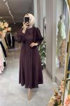 ECRİN ELBİSE Bordo