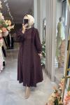 ECRİN ELBİSE Bordo