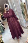 YEZRA ELBİSE Bordo