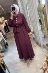 YEZRA ELBİSE Bordo