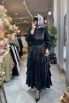 MİHRİ ELBİSE NPRİVE 13324 Siyah