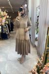 ORHAN WEAR ELBİSE 1991  Vizon