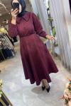 NAZ ELBİSE 3010 Bordo