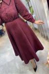 NAZ ELBİSE 3010 Bordo