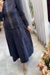 LİSS ETEKLİ TAKIM 7380  Lacivert