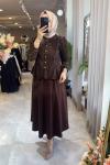 MELİNA TAKIM 7405 Kahverengi