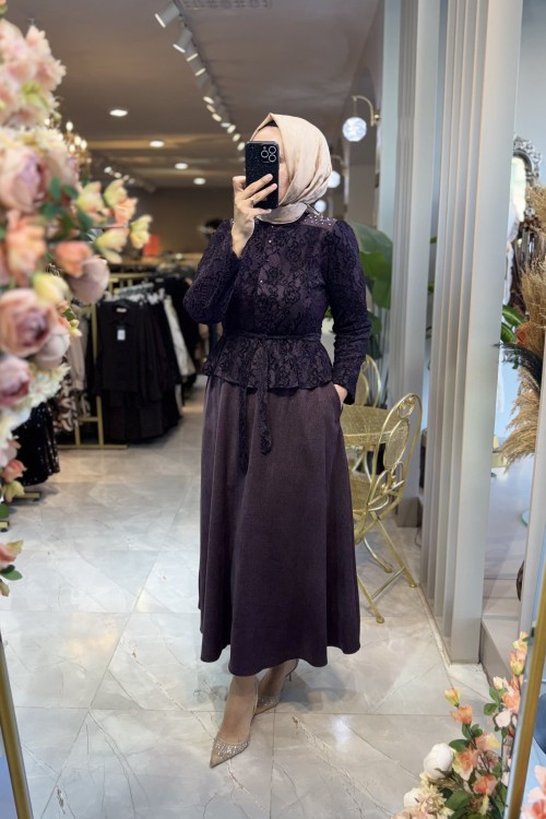 LACE 2 Lİ TAKIM 7471 Mürdüm