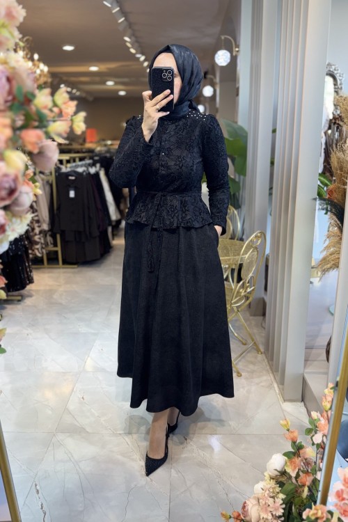 LACE 2 Lİ TAKIM 7471 Siyah