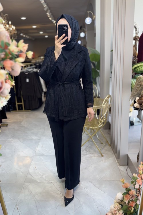 SUZAN 3 LÜ TAKIM 24611 Siyah