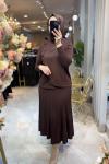 MAHPERİ MERSERİZE  TAKIM  7812 Kahverengi
