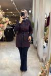 NPRİVE AHENK TUNİK Lacivert Bordo