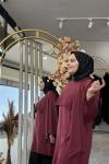 PELERİN MERSERİZSE TUNİK (404) Bordo