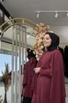 PELERİN MERSERİZSE TUNİK (404) Bordo
