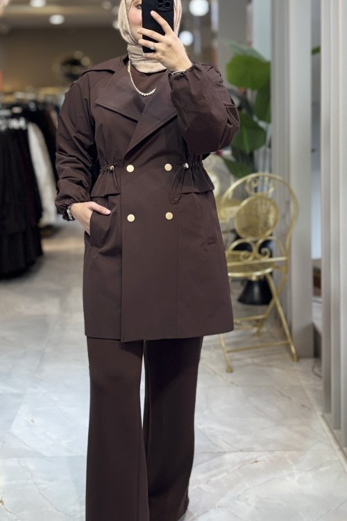 NPRİVE SENSİTİVE TRENCKOT 14529 Kahverengi