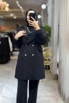 NPRİVE SENSİTİVE TRENCKOT 14529 Siyah