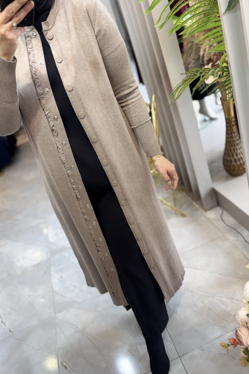 NİYOLE NERSERİZE HIRKA 7811 Sütlü Kahve