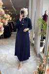 İDİL ELBİSE 3771 Lacivert