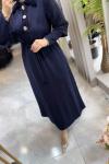 İDİL ELBİSE 3771 Lacivert