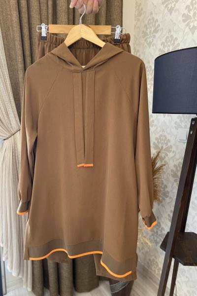 025 - Prive İkili Takım Kahverengi