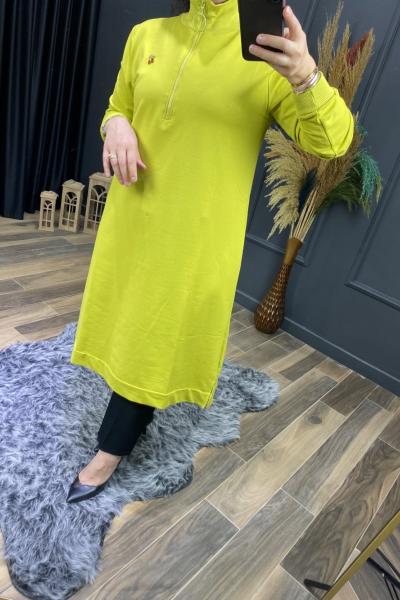 064-Kiraz tunik Yağ Yeşili