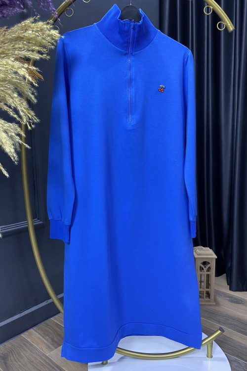 064-Kiraz tunik Mavi