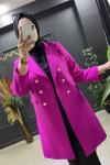 İkon blazer ceket Fuşya