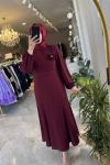 ADEN ELBİSE Bordo