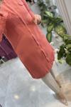 ARMİNE 25YT4138 UZUN BOY TUNİK Kiremit