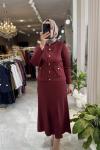 ARMİNE 25YTD6120 MERSERİZE TAKIM Bordo