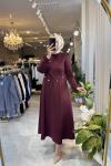 AYMİRA ELBİSE Bordo