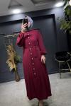 AYSU ELBİSE Bordo