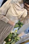DUBAİ BLUZ  Bej