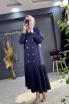 GÜLBAHAR ELBİSE  Lacivert