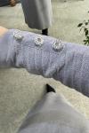 Henza merserize elbise (2985) Gri