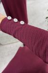 Henza merserize elbise (2985) Bordo