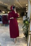 İNCİLA ELBİSE Bordo