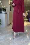 İNCİLA ELBİSE Bordo