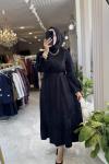 NPRİVE F13145 HANDAN ELBİSE Siyah