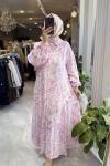 NPRİVE MENEKŞE ELBİSE Pembe