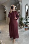Şeyma elbise Bordo
