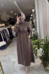 WOMEN ELBİSE Kahverengi