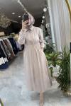 WOMEN ELBİSE Bej