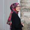 029 - Ladure  Yaprak Desenli Şal Karışık