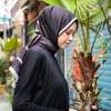 033 - Ladure Çizgi Geçişli Şal Siyah Beyaz