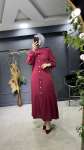 AYSU ELBİSE Bordo