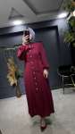 AYSU ELBİSE Bordo
