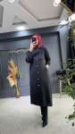 DUYGU MERSERİZE HIRKA Siyah