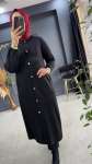 DUYGU MERSERİZE HIRKA Siyah