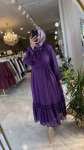 Hena elbise  Mor